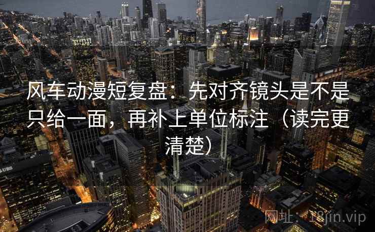 风车动漫短复盘:先对齐镜头是不是只给一面,再补上单位标注(读完更清楚) 风车动漫短复盘:先对齐镜头是不是只给一面,再补上单位标注(读完更清楚)